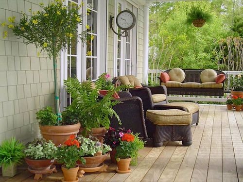 Porch Decor Idea with Plants 4