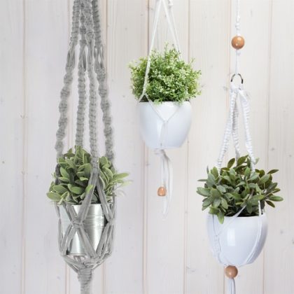 28 Indoor Hanging String & Rope Garden Ideas | Balcony Garden Web