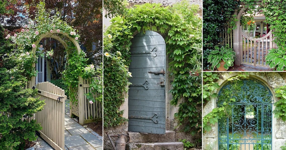 30 Eye Catching Garden Entrance Door Ideas | Balcony Garden Web