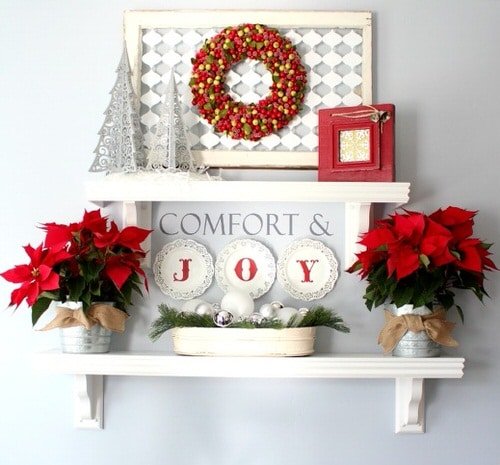 Ideas to Decorate your Home with Poinsettias 6