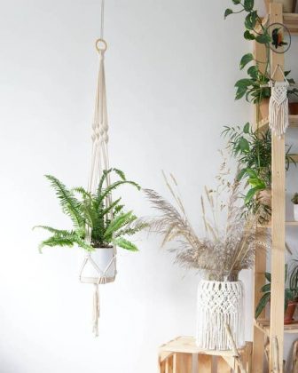 28 Indoor Hanging String & Rope Garden Ideas | Balcony Garden Web