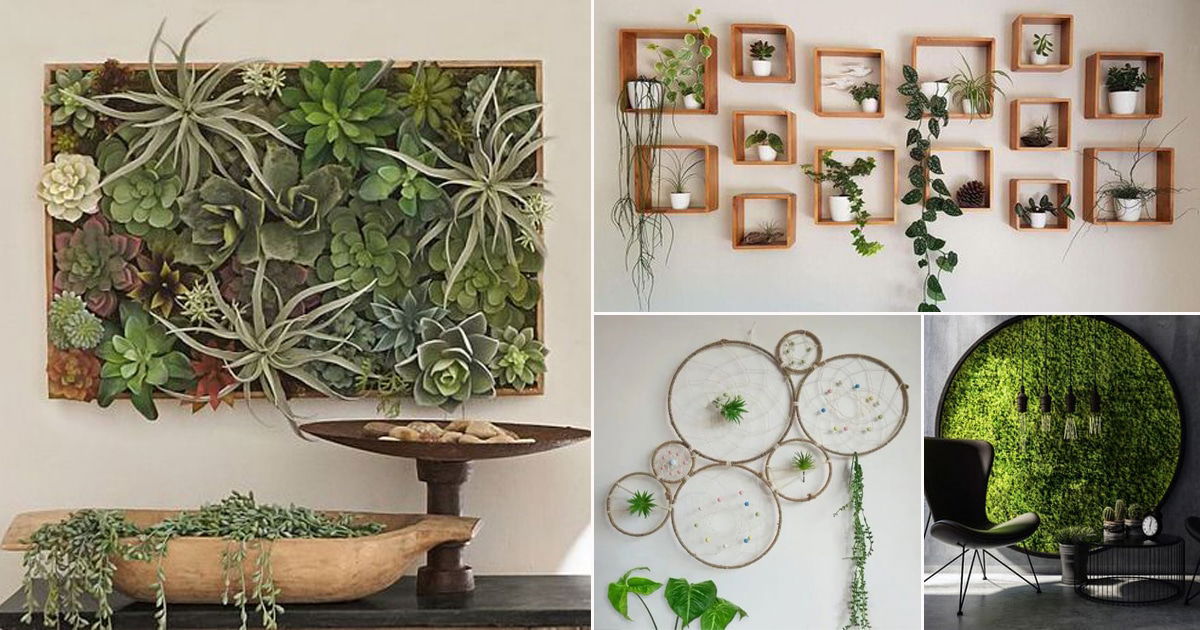 28 Artistic Plant Wall Art Ideas for Home Décor Balcony Garden 