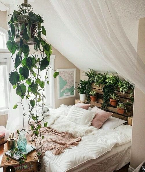 Plant Headboard Ideas for Ultimate Houseplant Lovers 4