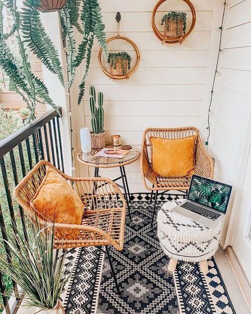 Decorate your Apartment Balcony with a Vibe & Color Palette