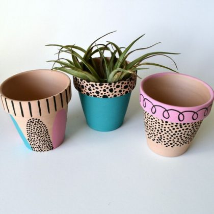 50 Painted Pots for Every Gardeners Inspiration | Balcony Garden Web