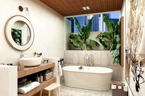 36 Awesome Pictures of Bathroom with Plants for Inspiration 4