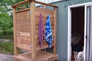 15 DIY Outdoor Shower Ideas for Backyard & Garden | Balcony Garden Web