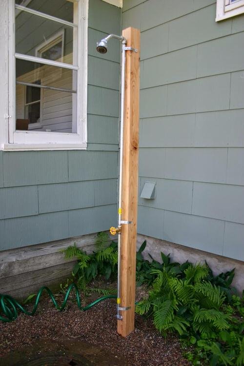 DIY Outdoor Shower Ideas for Backyard & Garden