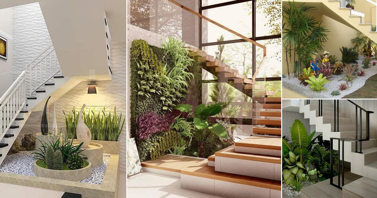 34 Unique Ideas For Indoor Garden Under Stairs