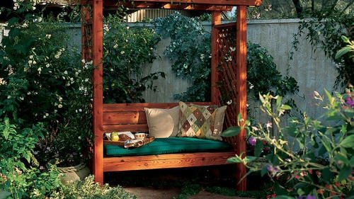 DIY Garden Bench Ideas 11