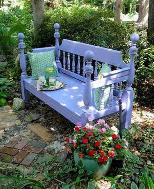 DIY Garden Bench Ideas 4