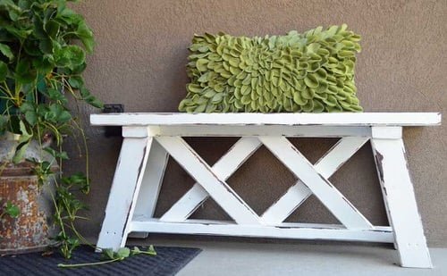 DIY Garden Bench Ideas 23