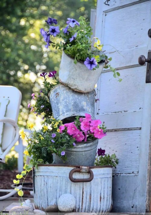 Industrial Garden Ideas from Used Items 3