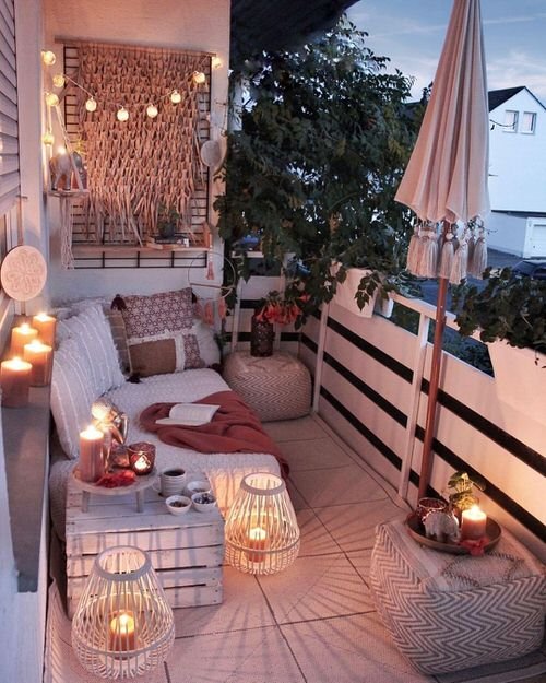 Mood Lights in balcony light ideas