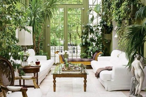 Living Room with Garden Ideas 4