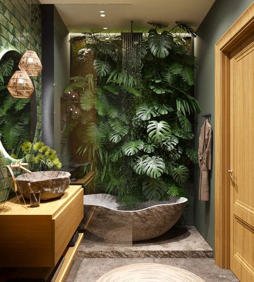 Bathroom Design Ideas with Plants