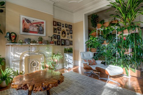 Living Room with Garden Ideas 14