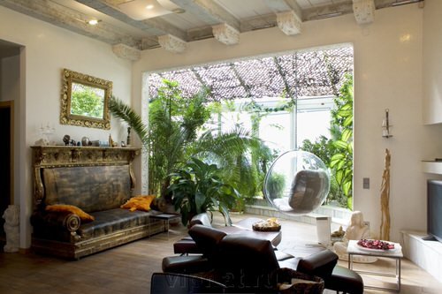 Living Room with Garden Ideas 2