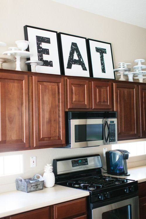 21 Genius Ways to Use Space Above Your Kitchen Cabinets
