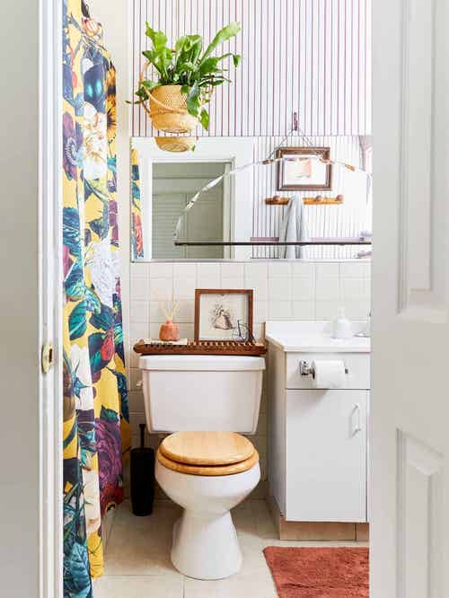Rental Bathroom Plant Decor Ideas 9