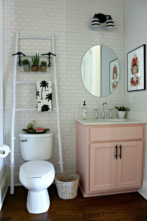 cool Rental Bathroom Plant Decor Ideas 