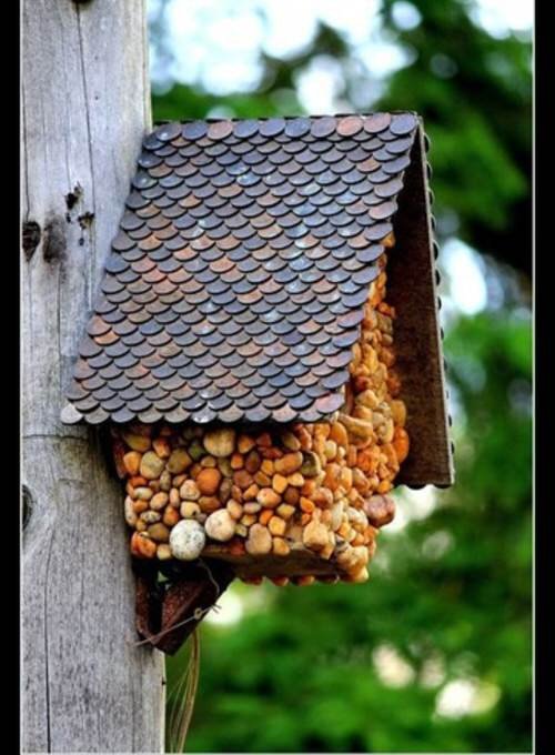 Make a Blingy Birdhouse Roof by penny