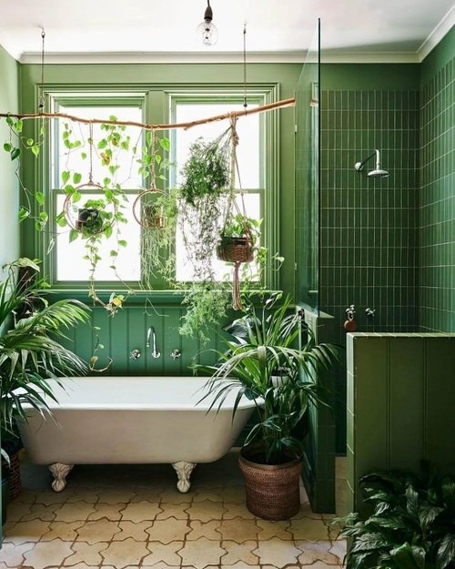 Bathrooms Turned into Incredible Indoor Gardens 10