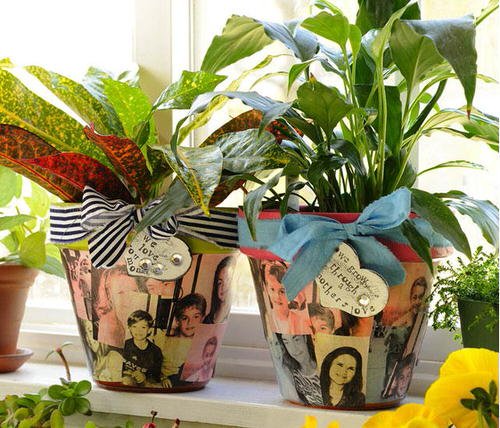 DIY Decoupage Flower Pots for Garden 15