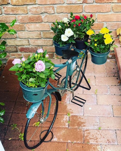 Bicycle Planter Ideas for Your Garden 29