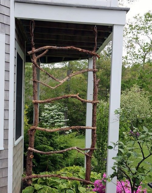 How to Build a Garden Ladder and Trellis at Home