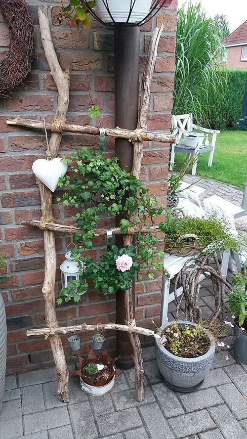 How to Build a Garden Ladder and Trellis at Home2