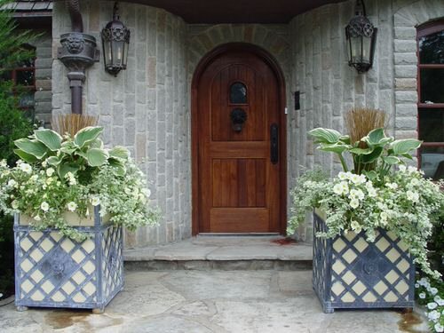  Beautiful Front Door Container Ideas 15