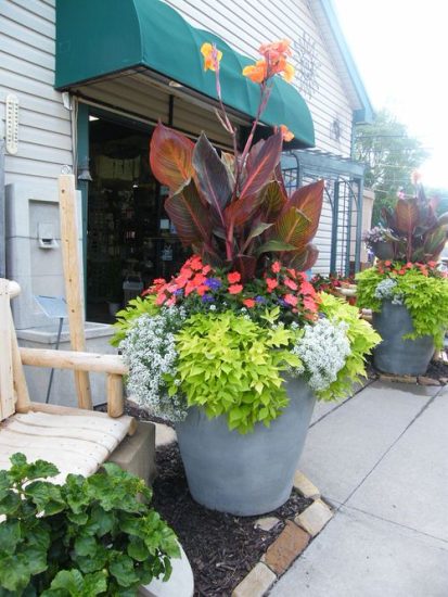 38 Beautiful Front Door Container Ideas | Balcony Garden Web