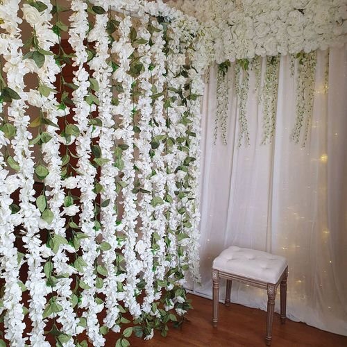17 Stunning Indoor Flowering Curtain Ideas 6