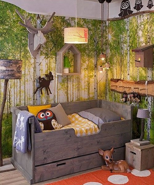 Forest Theme Bedroom Ideas 32
