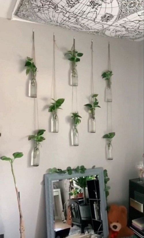 Modern Hanging Glass Planter Ideas 2