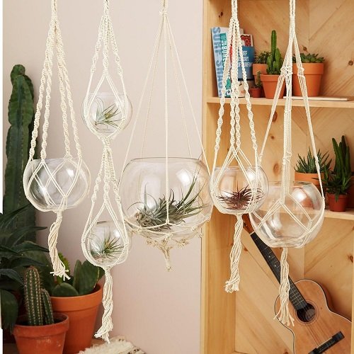 Modern Hanging Glass Planter Ideas 6