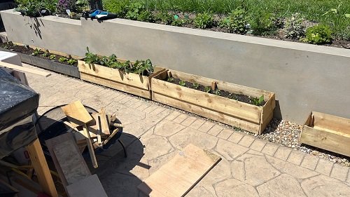 DIY Rectangular Indoor Planters