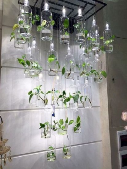 30 Modern Hanging Glass Planter Ideas | Balcony Garden Web