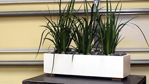 DIY Rectangular Indoor Planters 4