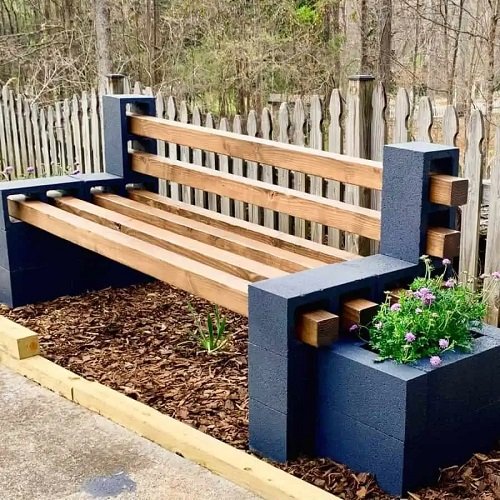 DIY Front Yard Garden Bench Ideas 8