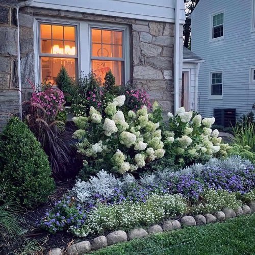 Flower Bed Ideas for Front of House 7
