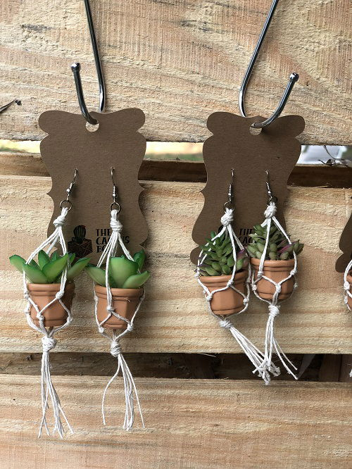 Macrame Pot Earrings DIY Jewelry with Plant Ideas You Must Try