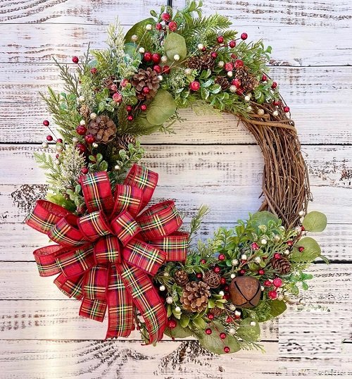 Grapevine and pine Wreath Ideas