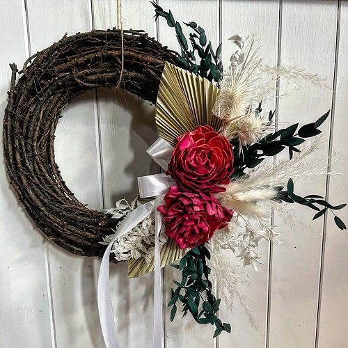 Rose Grapevine Wreath Ideas