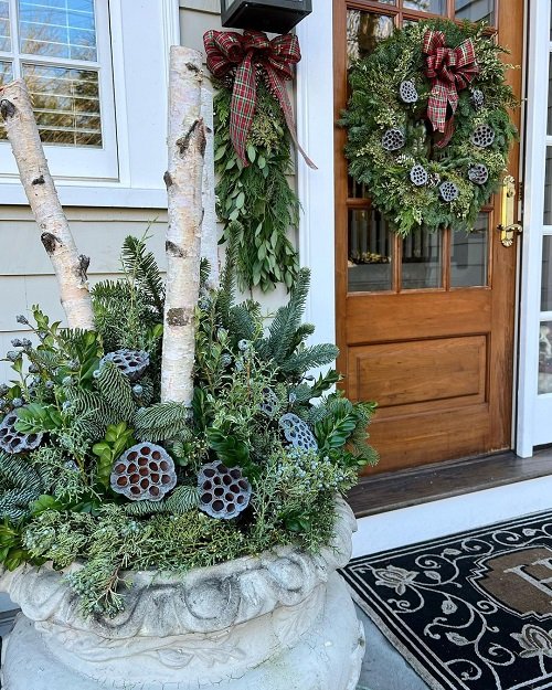 For the Front Porch, Winter Planters 11