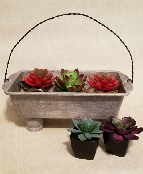Loaf Pan Planter as container 
