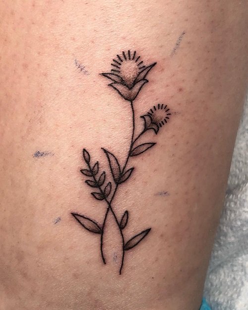 Thistle Plant Tattoo Ideas 