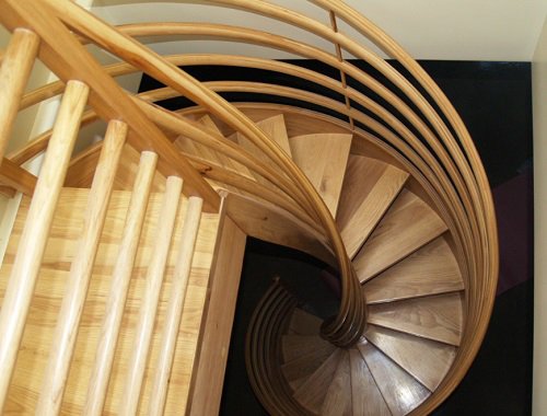 Wooden Spiral Staircase Ideas for Small Spaces
