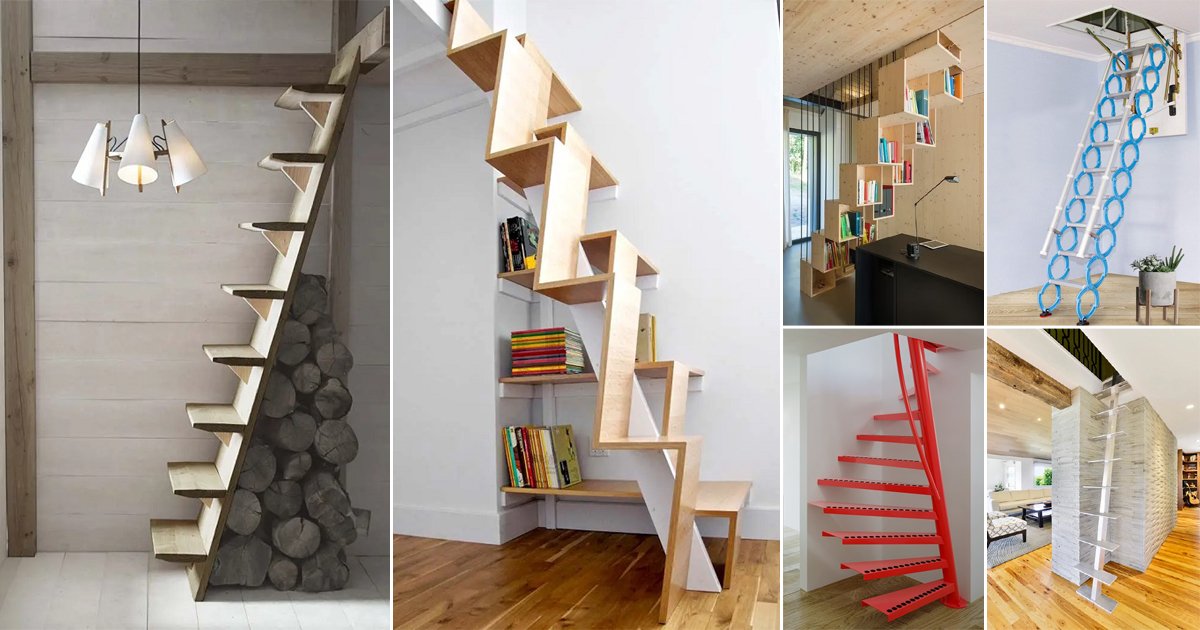 78 Clever Stair Ideas For Small Spaces | Balcony Garden Web